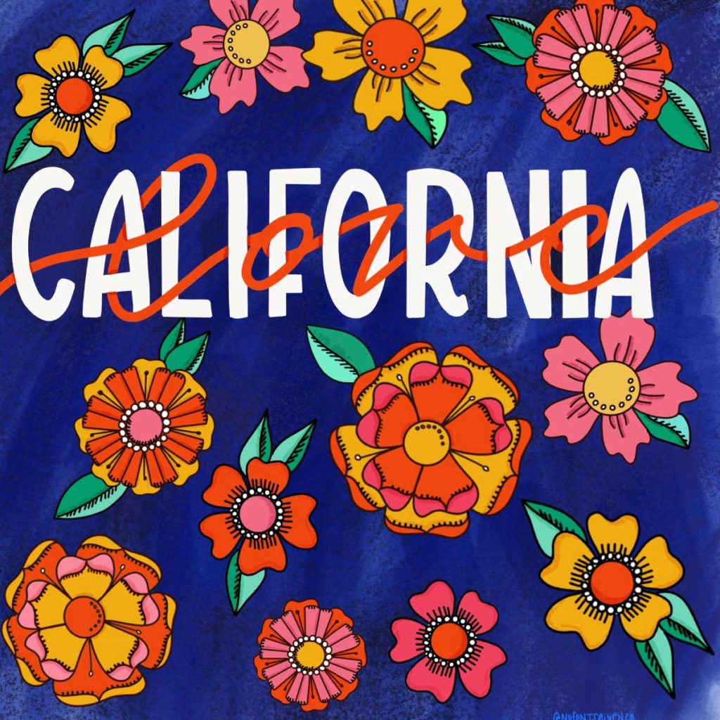 California Love social graphic | Lindsay Goldner - No Fonts Given Co
