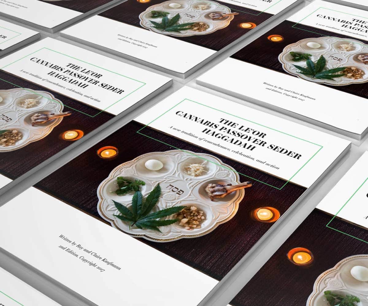 Le'Or Cannabis Seder Hagaddah Cover | Lindsay Goldner - No Fonts Given Co