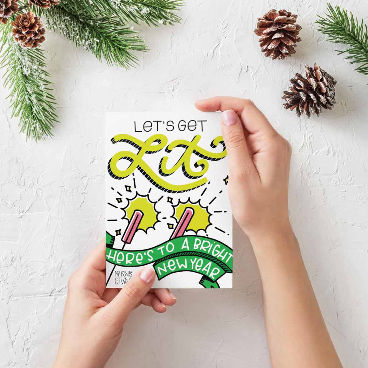 Holiday Card Icon Design | Lindsay Goldner - No Fonts Given Co