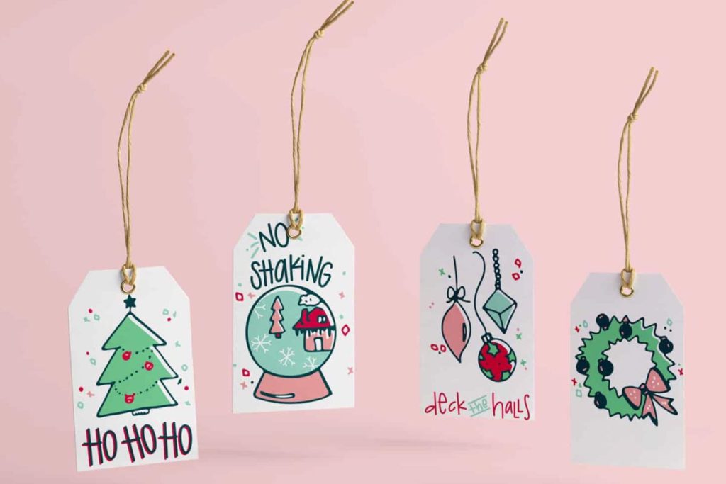 Holiday Gift Tag Icon Design | Lindsay Goldner - No Fonts Given Co
