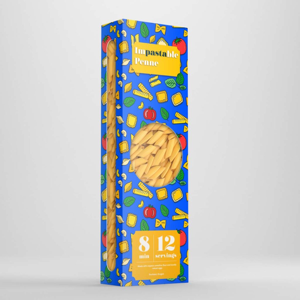 Nothing Is Impastable Pattern – Box Design | Lindsay Goldner - No Fonts Given Co